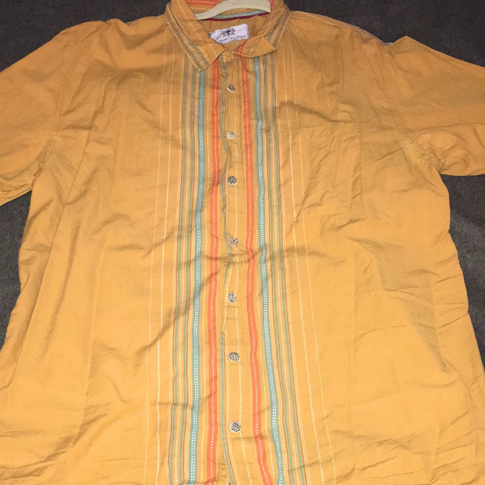 Territory ahead pima cotton shirt.  Orange. Lots of nice detail.